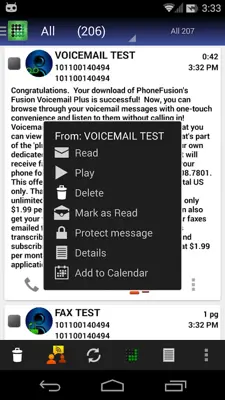 PF Voicemail+ android App screenshot 5